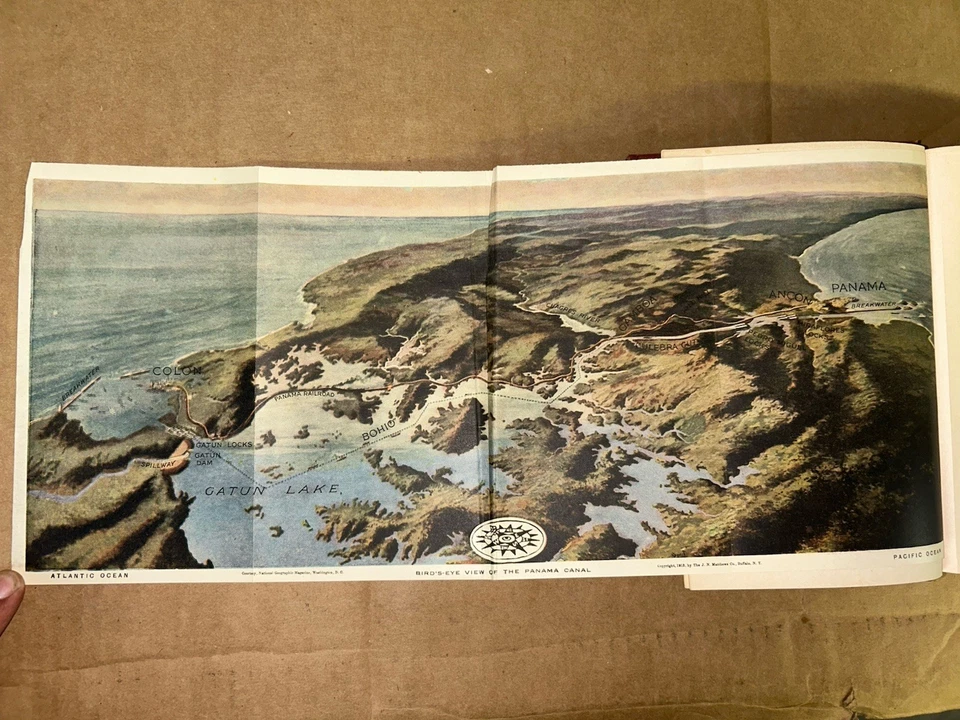 The Panama Canal By Frederic J. Haskin 1913 Illustrated HC Fold-Out Map 1st Ed. - Image 4 of 4