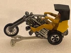 Hot Wheels Redline Era Rrrumblers 1972 Revolution  Yellow W tan top hat rider