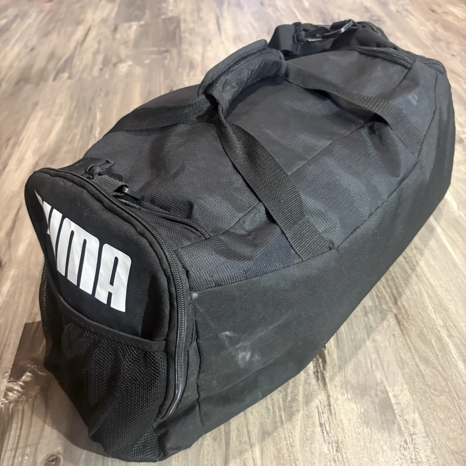 Bolso de Gimnasio PUMA Unisex Negro de Lona con Contención de Zapatos Foto 2 de 4