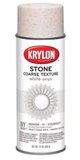 Krylon 18213 Stone Coarse Textured Finish  - White Onyx - 12 oz.