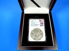 2026  Uncirculated American Silver Eagle, 40th Ann., NGC Ms 70,  250 Flag Label
