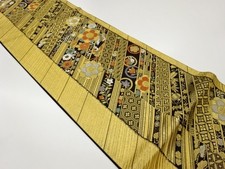 7651452: JAPANESE KIMONO JAPANESE FUKURO OBI / WOVEN PHOENIX  SAKURA