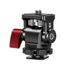 Camera Monitor Mount Cold Shoe Mount Adapter With 1/4in Screw For Mounting Camer