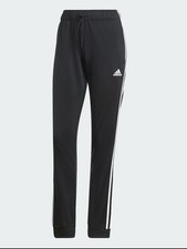 adidas women Essentials Warm-Up Slim Tapered 3-Stripes Track Pants