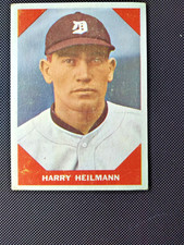 1960 Fleer Baseball Greats - Harry Heilmann #65 VG/Centered/Surface wrinkle