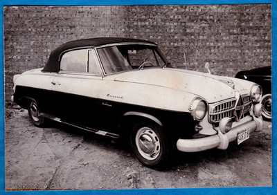 vintage photo rare Borgward Isabella cabriolet car auto Belgium ca 1960 Foto PKW