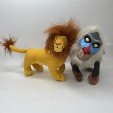 Applause Disney Lion King Rafiki & Adult Simba Vintage Vinyl Mini Plush