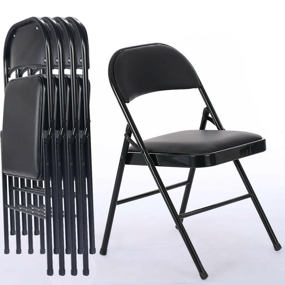 S Fabric Upholstered Padded Seat Metal Frame Home Office