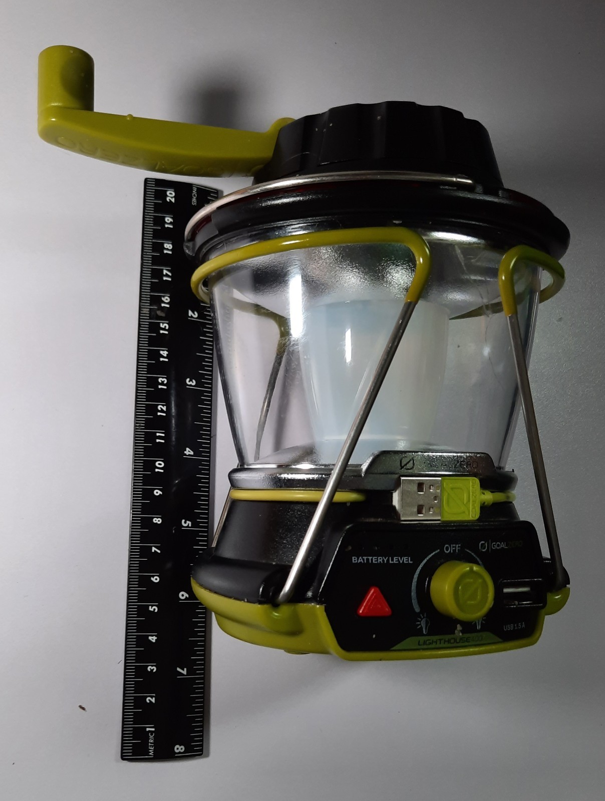 Goal Zero Lighthouse 400 Lantern & USB Power Hub Color: Black/Green