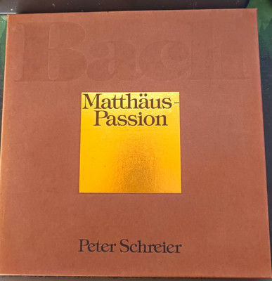 ETERNA Bach Matthäus-Passion Peter Schreier Vinyl Schallplatten Box Set 1972 DDR