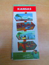 Vtg 1951 Kansas Cities Service Oil Highway Road Map