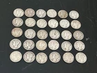 30  Mercury  dimes, various dates, 90% Silver