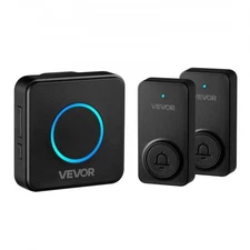 VEVOR Wireless Doorbell Kit,IP54 Waterproof Door Chime Ranges up to 1000 ft,5 Ad