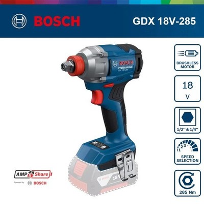 Bosch GDX 18V-285 Cordless Impact Driver/Wrench Bosch Professional Power ToolsAA
