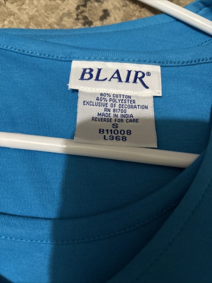 Blusa informal y camiseta sin mangas Blair 2 piezas turquesa frontal a presión Foto 2 de 3