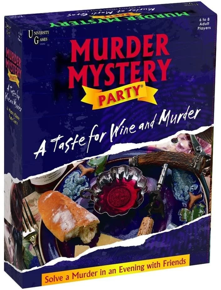 Wine tasting murder mystery party kit