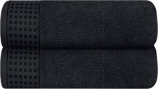 100 Cotton 2 Pack Oversized Bath Towel Set 28X55 Inches, Ultra Soft Highly Abso