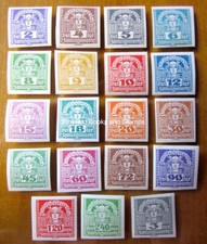 EBS Austria 1920 - Newspaper stamps - Mercury Head - 293-311 - MNH** - cv $24
