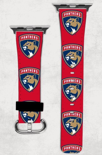 Florida Panthers Apple Watch Band NEW 38/40/41 & 42/44/45 NHL Hockey FL - 第 1/1 張圖片