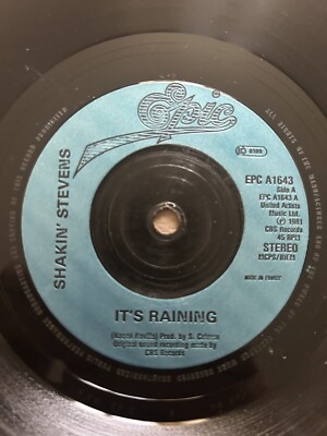 Shakin Stevens its raining 7'' vinyl record