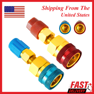 #ad #ad Fit Car A C R1234YF To R134A Adapter Kit Quick Couplers High Low Side Conversion $2.46