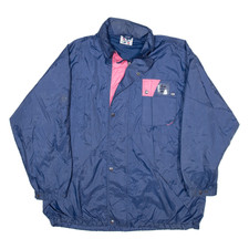 Vintage Master Womens Shell Jacket Blue Nylon 90s Xl