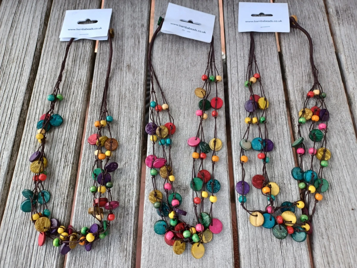 Multicoloured Chunky Beads Necklace