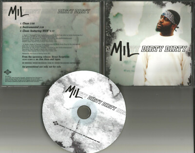 MIL w/ UGK Dirty Dirty w/ 2 CLEAN TRX & INSTRUMENTAL PROMO DJ CD Single USA 2000