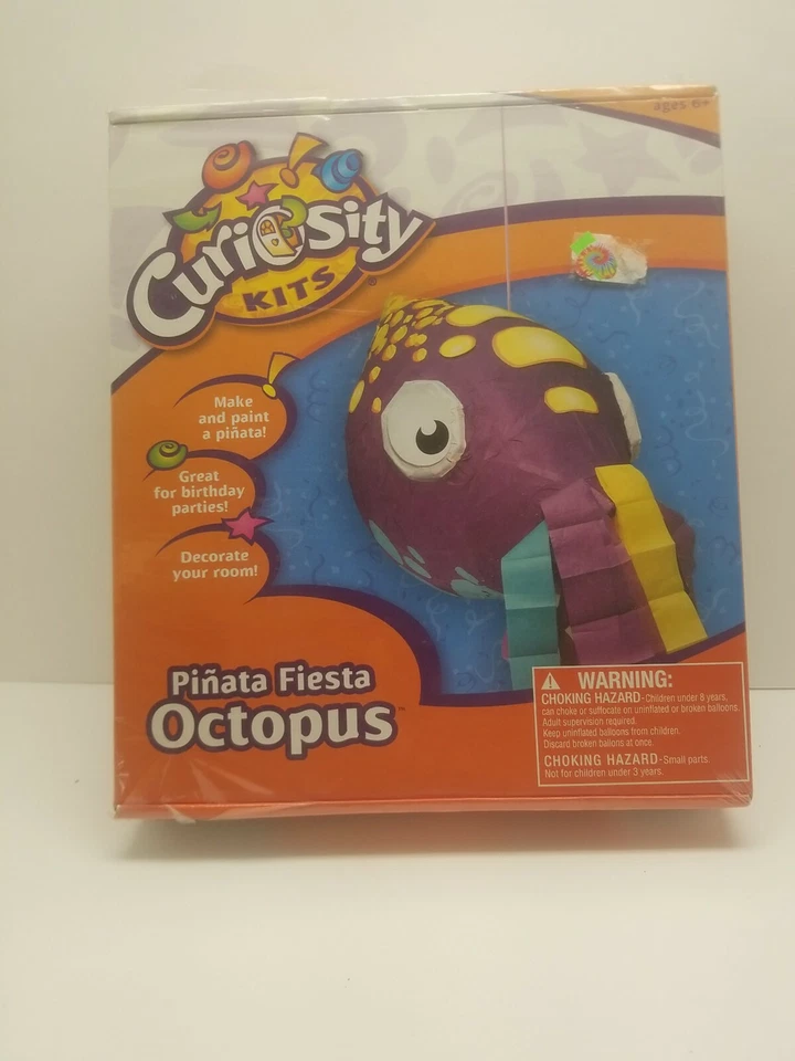 Make Your Own and Paint Your Own Octopus Pinata Craft Kit Party Room Decor NIB - Image 2 of 4