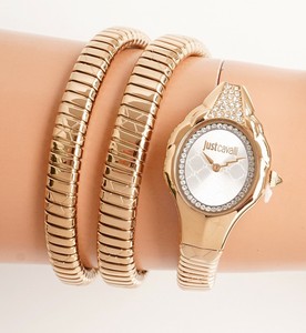 Just Cavalli Orologio da Polso Donna JC1L189M0035 Serpente lungo IP Oro  Nuovo | eBay
