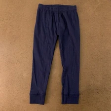 Luvable Friends Toddler Boy Size 4T Navy Blue Cotton Pull On Jersey Joggers New