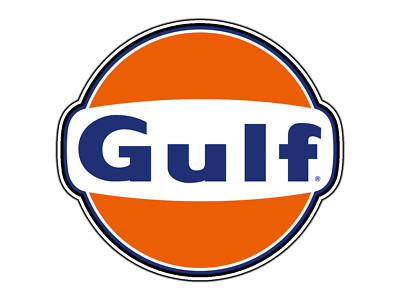 Gulf Oil Gas Fuel Logo #1 Sticker Waterproof Vinyl Decal Die-Cut Laptop Car