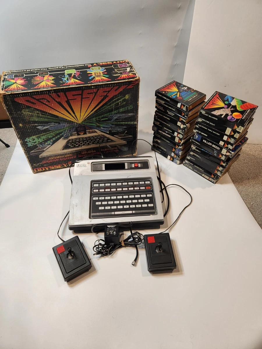 Great Vtg Lot 1980 Magnavox Odyssey 2 Console Complete Original