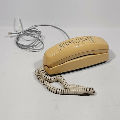Vintage 1980's Bellsouth Model N485 E Beige Push Button Wall Phone 