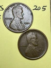 1921-S & 1921-P LINCOLN WHEAT CENT SET, Very High Grade condition coins set #205