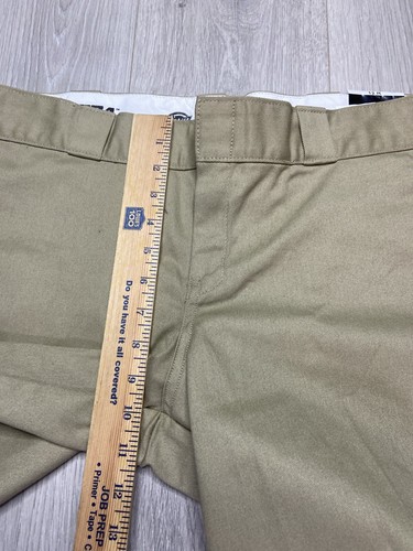 Dickies Pants Women 12 Khaki 774 Straight Original Fit Work Uniform Chino Casual - Picture 10 of 13