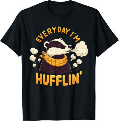 Everyday I'm Hufflin' Huffle Puff Funny Honey Badger Animal T-Shirt Hoodie
