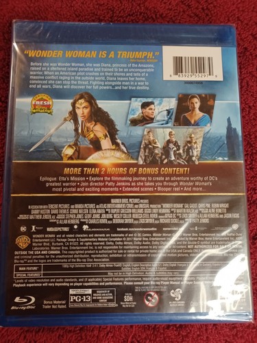 Wonder Woman (Blu-ray 2017, New Sealed - Picture 2 of 2