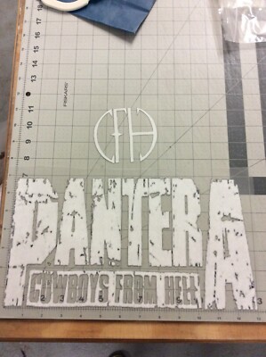 Pantera CBH Cowboys From Hell Pocket/Back Design DTF Heat Ready Press  13'' x 7''