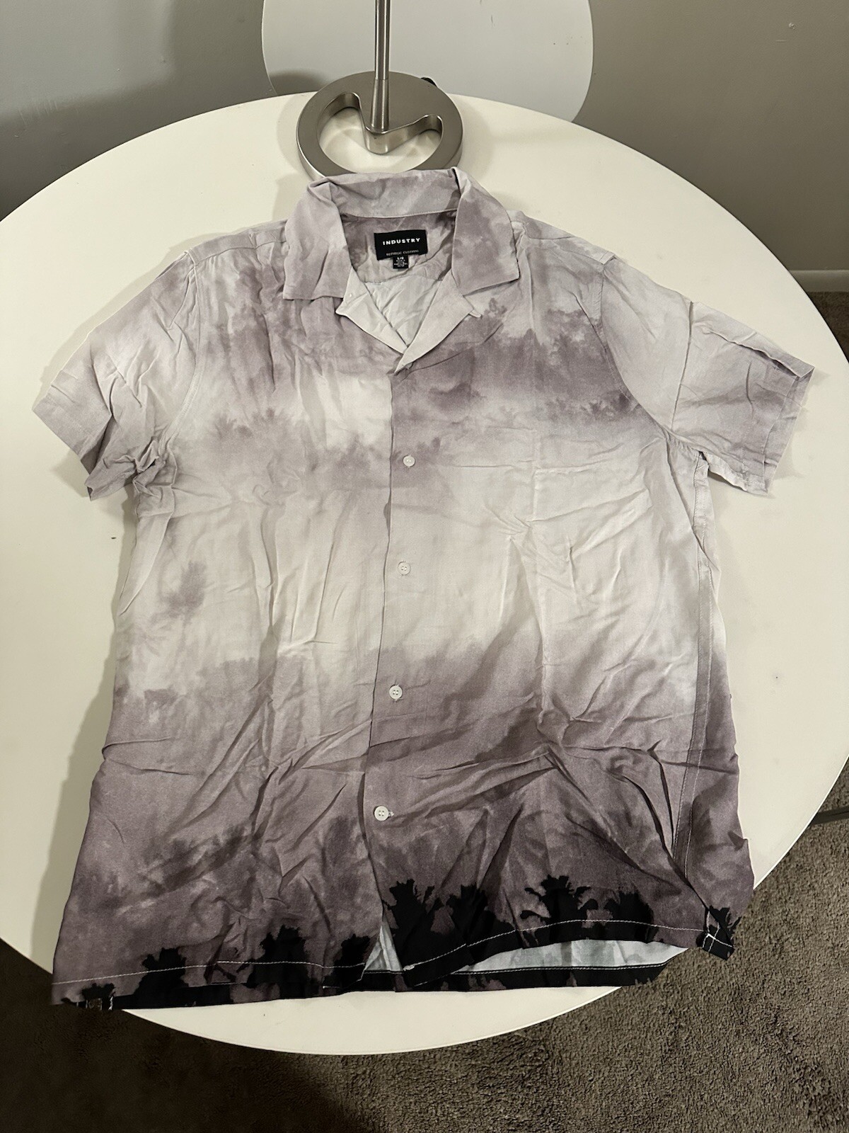 Cloud White & Gray Button Down - image 1