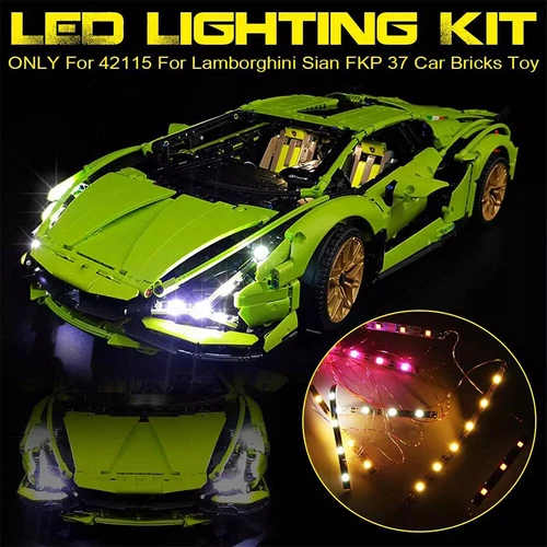 LED Licht Set Für 42115 LEGO Technic Lamborghini Sián (Sian) FKP 37 Kits - Bild 1 von 12