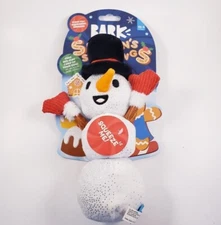 BARK Christmas Dog Toy Jolly Jacques Frost Snowman