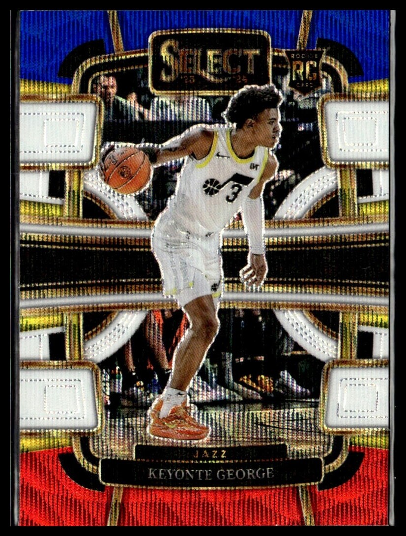 2023-24 Panini Select 75 Keyonte George Utah Jazz RC Tri-Color Prizm