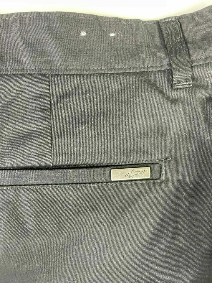 Pantalones cortos de golf Greg Norman Five Iron para hombre negros talla 42 Foto 3 de 4