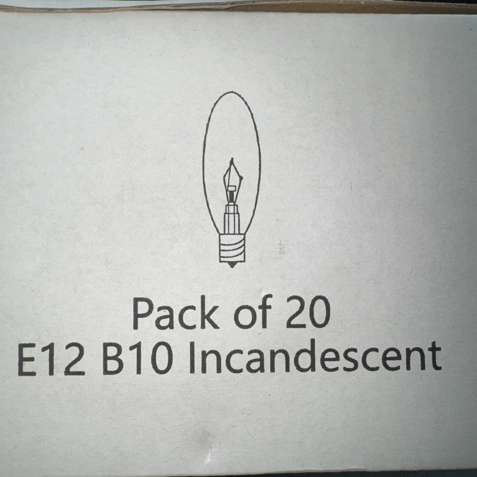 40 Watt Torpedo Light Bulbs B10 Clear E12 Candelabra Base 2700K Box Of 20 - Image 4 of 4