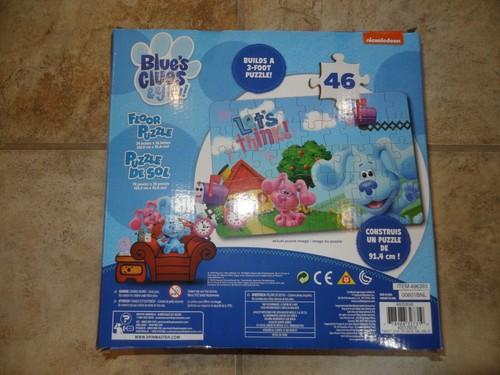 3 FT. Nickelodean Blue's Clues Floor Puzzle **New In Box** 46 Pieces - Picture 2 of 2