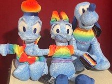 Disney rainbow collection, plush dolls 9 inch Donald, Daisy, and Pluto