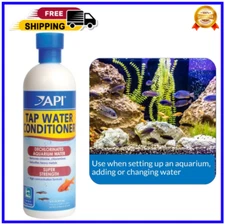 API TAP WATER CONDITIONER Aquarium Water Conditioner 16-Ounce Bottle White 52C