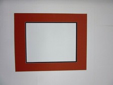 Picture Framing Mat 20x24 for 16x20 Terracotta and dark brown colors