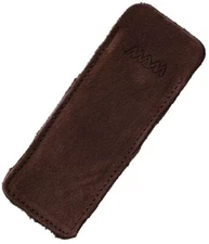 MAM Brown Slip Pouch For Your Folding Knife Leather Construction 5.25" Overall